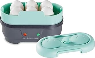 Hamilton Beach Sous Vide Style Electric Egg Bite Maker, Hard Boiled Egg Cooker & Poacher with Removable Nonstick Tray, Makes 2 in Under 10 Minutes, Teal (25511)