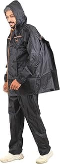 MIRACLE| Mens Raincoat with Backpack space |Raincoat for Men | Waterproof Nylon Jacket Pant and Carrying Pouch | UNISEX | ST82_Series | TOPPER| |