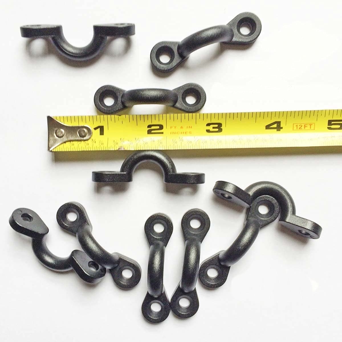 Nylon Deck Loop, Pad Eye, Tie Down 3/8" Opening for Kayaks and Canoes. 10 Pieces