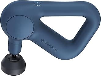 Therabody Relief Handheld Percussion Massage Gun - Easy-to-Use, Comfortable & Light Personal Massager for Every Day Pain Relief Massage Therapy in Neck, Back, Leg, Shoulder and Body (Navy)