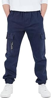 – Kids Boys Elasticated Waist Slim Fit Cargo Joggers