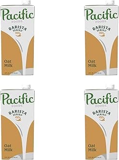 Pacific Foods Barista Series Original Oat Milk, Plant Based Milk, 32 oz Carton (Pack of 4)