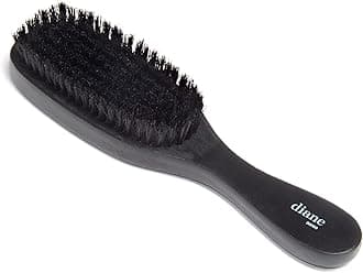 Diane 7-Row Boar Bristle Wave Brush – Soft 100% Boar Bristles for Fine to Medium Hair, 360 Waves, Smoothing & Polishing, Gentle on Scalp, Real Wood Handle, Beard & Mustache Styling