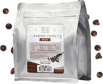 Milk Chocolate Drops - No Added Sugar, Low Carb, Suitable for Keto, Gluten Free - 20 Ounce Bulk Bag for Baking Keto Diet Cookies and Desserts