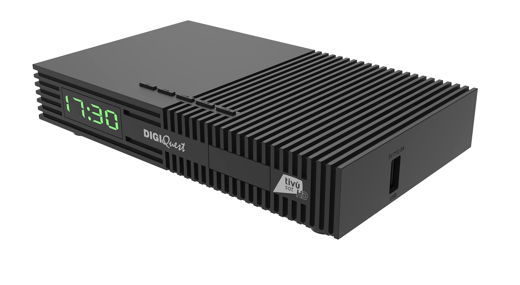 DIGIQUEST Tivùsat Ti9 DVB-S2 Decoder | Auto Installing | 2 in 1 Remote Control | Tivùsat Smart Card Included | HDR | Recording Function Activated | SOS Button