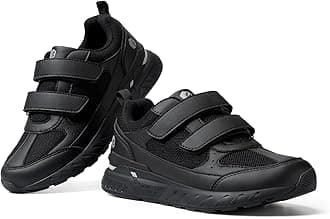 FitVille Wide 2E 4E Men's Walking Shoes, Thick Soles, Sneakers, Running Shoes, Easy to Wear, Velcro Closure, Nursing Shoes, Velcro