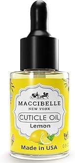 Maccibelle Cuticle Oil 0.5 oz - Soothe Nail Dry Cracked Cuticles (Lemon, 0.5 Fl Oz)