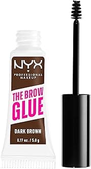 NYX PROFESSIONAL MAKEUP The Brow Glue, Extreme Hold Tinted Eyebrow Gel - Dark Brown