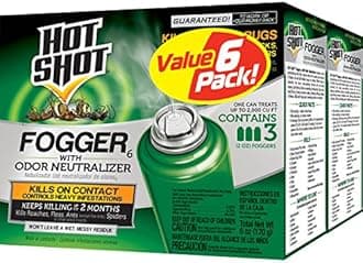 Hot Shot Fogger With Odor Neutralizer, Kills Roaches, Ants, Spiders & Fleas, 3 Count, 2 Ounce Pack of 2