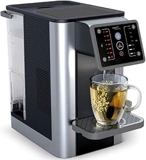 Aqua Optima AUH012 Countertop Water Filtration System, Hot Water Dispenser, Countertop Water Filter, hot Water Kettle Electric, Water Boiler, 7 Temperatures, Zero Installation, Includes 1 Filter