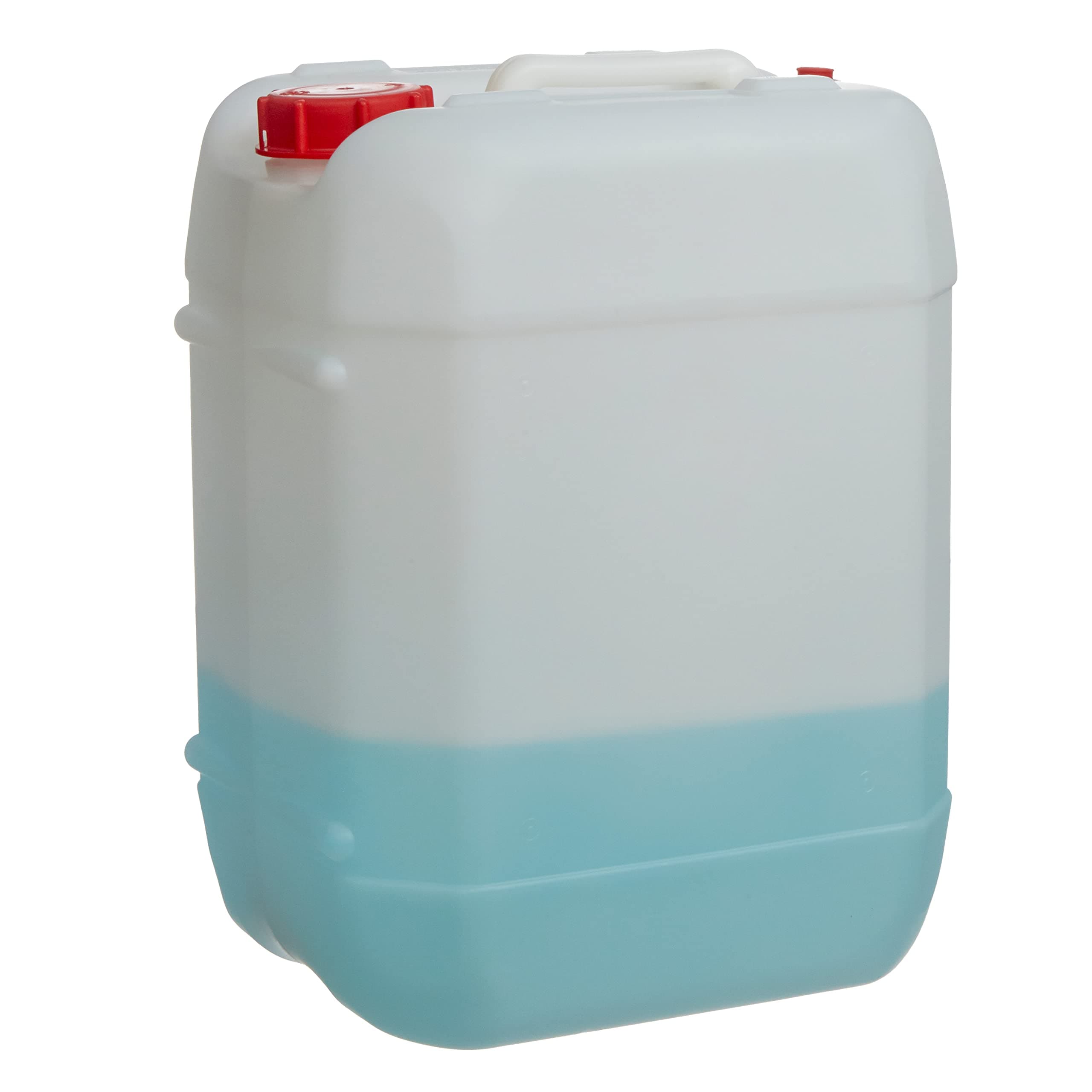 Consolidated Plastics 5 Gallon Stackable Carboy with Leakproof Cap and Handle, HDPE Food Grade, BPA Free, Made in USA (Natural)