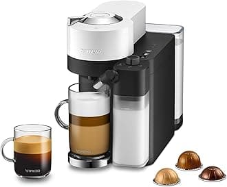 Vertuo Lattissima Coffee & Espresso Maker by De'Longhi, Matte White and Glossy