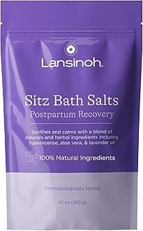 Sitz Bath Salts Postpartum Essentials, With Soothing and Calming Ingredients Including Lavender Oil, Frankincense and Aloe Vera, 10 Ounce
