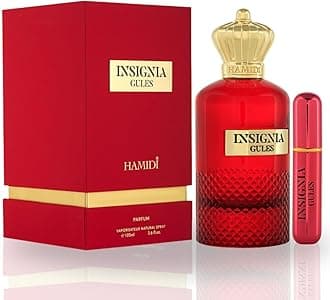 Hamidi INSIGNIA GULES Eau De Parfum Spray 105ML (3.5 OZ) - Long Lasting Perfume for Women & Men, Captivating & Harmonious Blend, Unisex Perfume