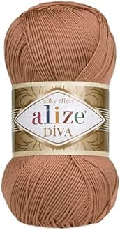 Alize 4 Balls Hand Knitting Yarn 100% Microfiber Acrylic Yarn Diva Silk Effect Thread Crochet Art Lace Craft Lot of 4 skeins 400gr 1532yds (261)