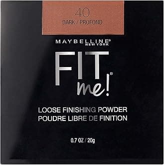 Maybelline Fit Me Loose Finishing Powder, 40 Dark, 0.7 oz (Pack of 2)