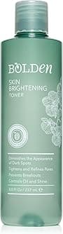 Bolden Skin Brightening Toner for Face - Exfoliating Toner for Oily Skin with AHA Glycolic Acid, Niacinamide & Hyaluronic Acid | Helps Reduce Breakouts, Fade Dark Spots & Refine Pores | 8.0 Fl Oz