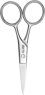 Grooming Scissor Small for Men & Women | Multipurpose Scissor Ideal for Men for Moustache, Beard, Ear and Nose Hair Trimming | Suitable for Women for Eyelashes and Eyebrow Trimming