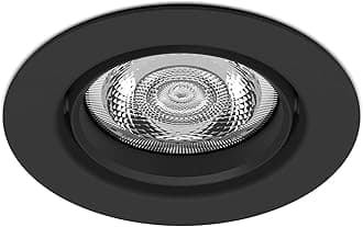 Philips LED Impala Recessed Spot Light 2200 - 2700K [Warm Glow Dimmable - Black] For Indoor Lighting, Bedroom, Bathroom