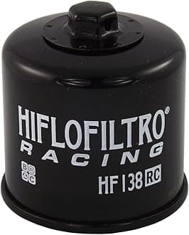 HiFloFiltro HF138RC Black RC High Performance Premium Oil Filter, Single
