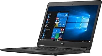 E7470 Latitude 7470 14" Laptop (Intel Core i5-6300U, 8GB 2133MHz DDR4 RAM, 180GB SSD, Windows 10 Pro, Black)