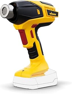WAGNER Battery-Operated Heat Gun Furno 550, with LED Display, 5 temperaturesettings: 300 to610°C, incl. Reflector and Wide-Jet Nozzle,(Battery and Charger are not Included)