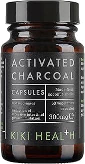 Kiki Health Activated Charcoal Powder Capsules, 60-Count