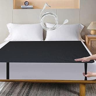 Grounding Mat for Bed, Grounding Sheet for Improving Sleep, Less Pain & Inflammation, Grounding Sleeping Mat Carbon Leatherette (Full-54IN * 71IN)