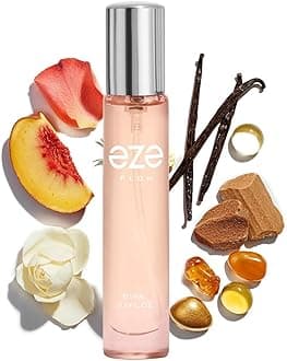 Eze Perfume Flow Eau De Parfum For Women - 18ml | Long-Lasting Luxury Perfume | Elegant Peach, Freesia & Rose | Warm Sandalwood, Musk & Vanilla Base | Premium Floral & Woody Fragrance