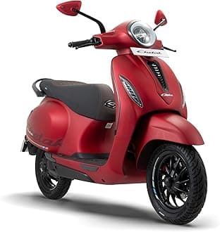 Chetak 3501 by Bajaj Auto High Speed Electric Scooter with charger - Matte Scarlet Red - Ex-Showroom