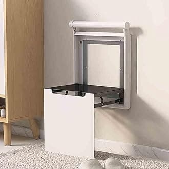 Folding Chair, Wall-Mounted Folding Stool Chair, Wall Seat Folding With Support Legs Saving Space Suitable For Various Occasions(A2)