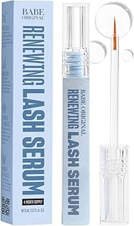 Renewing Lash Serum – Prostaglandin-Free, Peptide-Infused Gentle Lash Serum for Fuller, Longer-Looking Lashes, Lash Enhancing Treatment with Nourishing Botanicals, Vegan & Cruelty-Free
