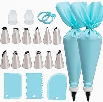 WOFEIS Piping Bag and Tips Cake Decorating Supplies Kit Baking Supplies Cupcake Icing Tips with Pastry Bag for Baking Decorating Cake