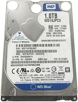 Western DigitalStorite WD10JPCX 1TB 5400RPM 8MB Cache 2.5 inches Laptop Notebook Internal SATA 6Gb/s Hard Drive 9.5mm Height 5400RPM,Ideal For PS3/PS4/Xbox/RAID/NAS/CCTV/LAPTOP/MAC NOTEBOOK/DVR