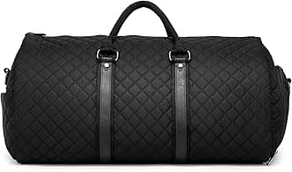 Convertible Carry on Garment Bag,Garment Duffle Bags for Hanging Clothes - 2 in 1 Hanging Suitcase Suit Travel Bags Weekend Flight Bag with Shoe Pouch for Men Women Black