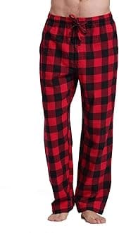 CYZ Men's 100% Cotton Super Soft Flannel Plaid Pajama Pants