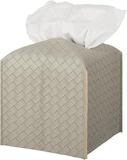 PU Leather Tissue Box Cover, Evergreen