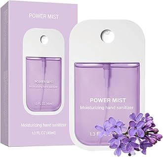 Power Mist Hydrating Hand Sanitizer Spray, Portable Travel-Size Hand Sanitizer Spray, 500-Sprays Each，Suitable for Both Adults and Children (Lavender)