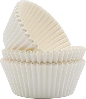 PME BC712 Disposable Paper Cupcake Cases, Standard Size, Pack of 60 , White