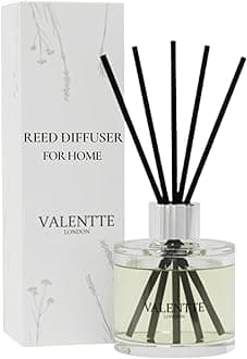 Valentte Reed Diffuser - Lemongrass & Rosemary Scent | Essential Oil Aroma for Home | 100 ml