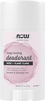 NOW Solutions, Long-Lasting Deodorant Stick, Rose and Ylang Ylang Scent, Odor Neutralizing and Keeps You Fresh, 2.2-Ounce