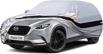 10 Layers SUV Car Cover Custom Fit for Mazda CX-9/CX-90/CX 9/CX 90 (2007-2025) Waterproof All Weather for Automobiles, Outdoor Full Cover Rain Sun UV Protection.Silver