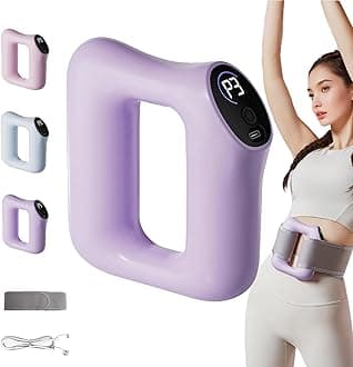 Multifunctional Full Body Fascia Ring, Ergonomic Electric Fascia Massager, Portable Fascias Blaster Design Helps Muscle Relaxation, Adjustable Massage Mode, Suitable for Abdomen, Back, Legs (Purple)