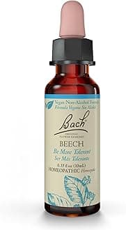 Bach Original Flower Remedies, Beech (Non-Alcohol Formula) - Be More Tolerant - Natural Homeopathic Flower Essence for Emotional Balance - Vegan, Gluten Free, Sugar Free - 10mL Dropper