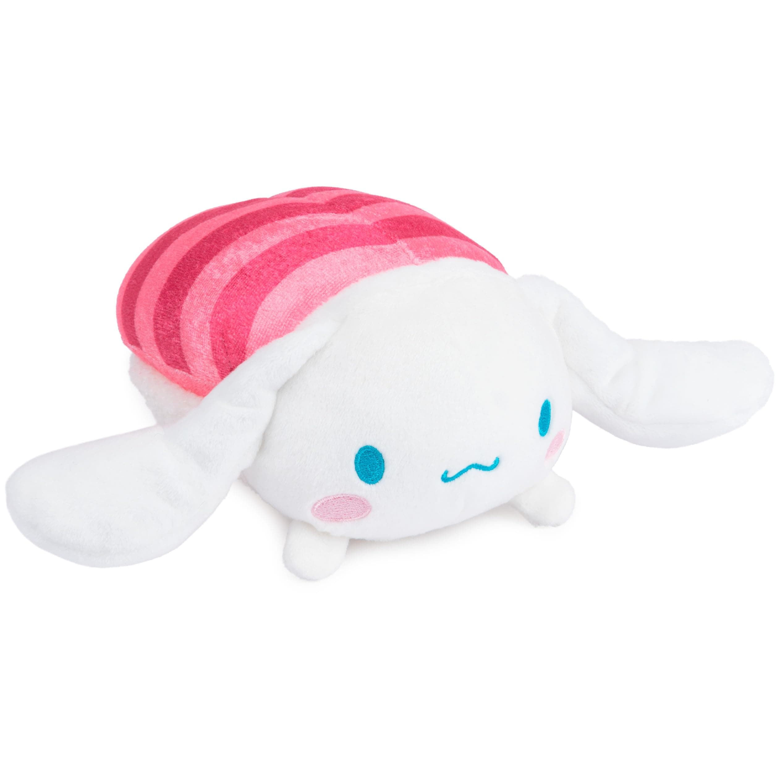 Sanrio Cinnamoroll Sashimi Plush, Premium Stuffed Animal for Ages 1 and Up, Pink/White, 6”