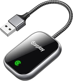 HAKT 2025 Upgraded Wireless CarPlay Adapter for iPhone, Converts Wired to Wireless Car Play Adapter, Auto Connect, Mini Size, Compatible with Cars from 2016 & iOS 10+