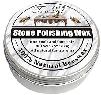 TooGet Stone Seasoning Beeswax Furniture Polish and Repair Care Beeswax, Marble Furniture Suit, Ceramic Tile, Stone Floor, Stone Wall, Stone Polish Protection - 200g