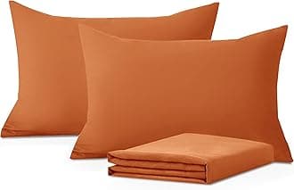 Moonlight Bedding Pillow Cases 2 Pack – Rust Pillowcases Envelope Closure Super Soft Brushed Microfiber Standard House Wife Pillow Covers, Cushion Cover, (50 X 75 CM)