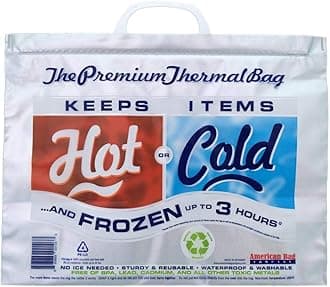 | Insulated Thermal Cooler, Lunch Size, Pack of 5