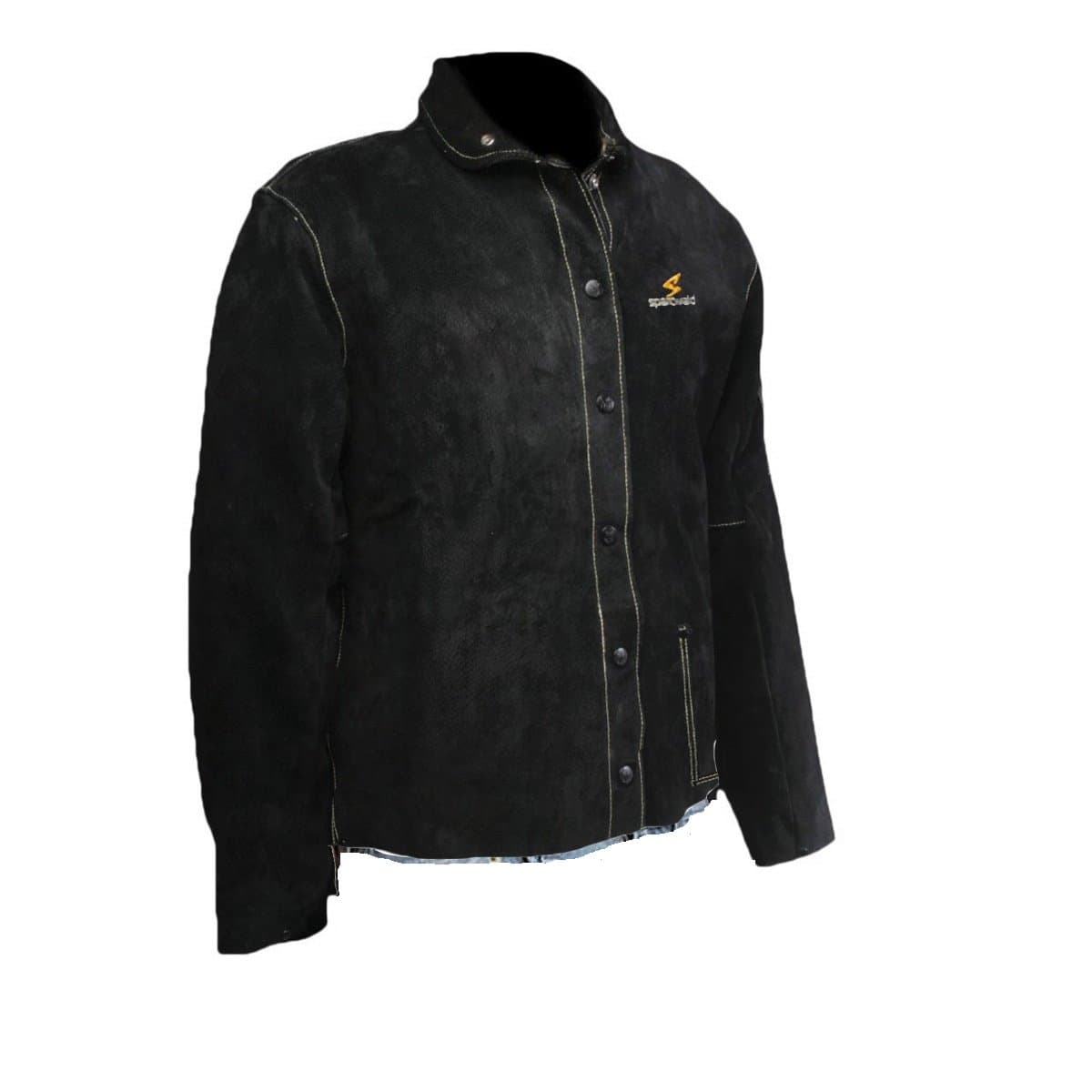 Sparcweld Black Leather Welding Jacket: M
